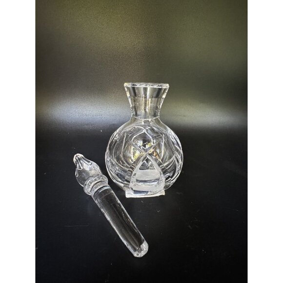 Vintage Cut Crystal Ceylon Marquis by Waterford Perfume Bottle w/Stopper 5.5 in - Picture 3 of 6